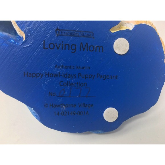 1991 Hawthorne Village Happy Howl-idays Puppy Pageant Collection Loving Mom - Picture 9 of 12